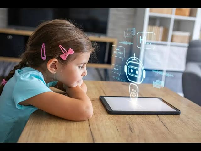 Students use artificial intelligence alongside books and teacher guidance in a modern classroom
